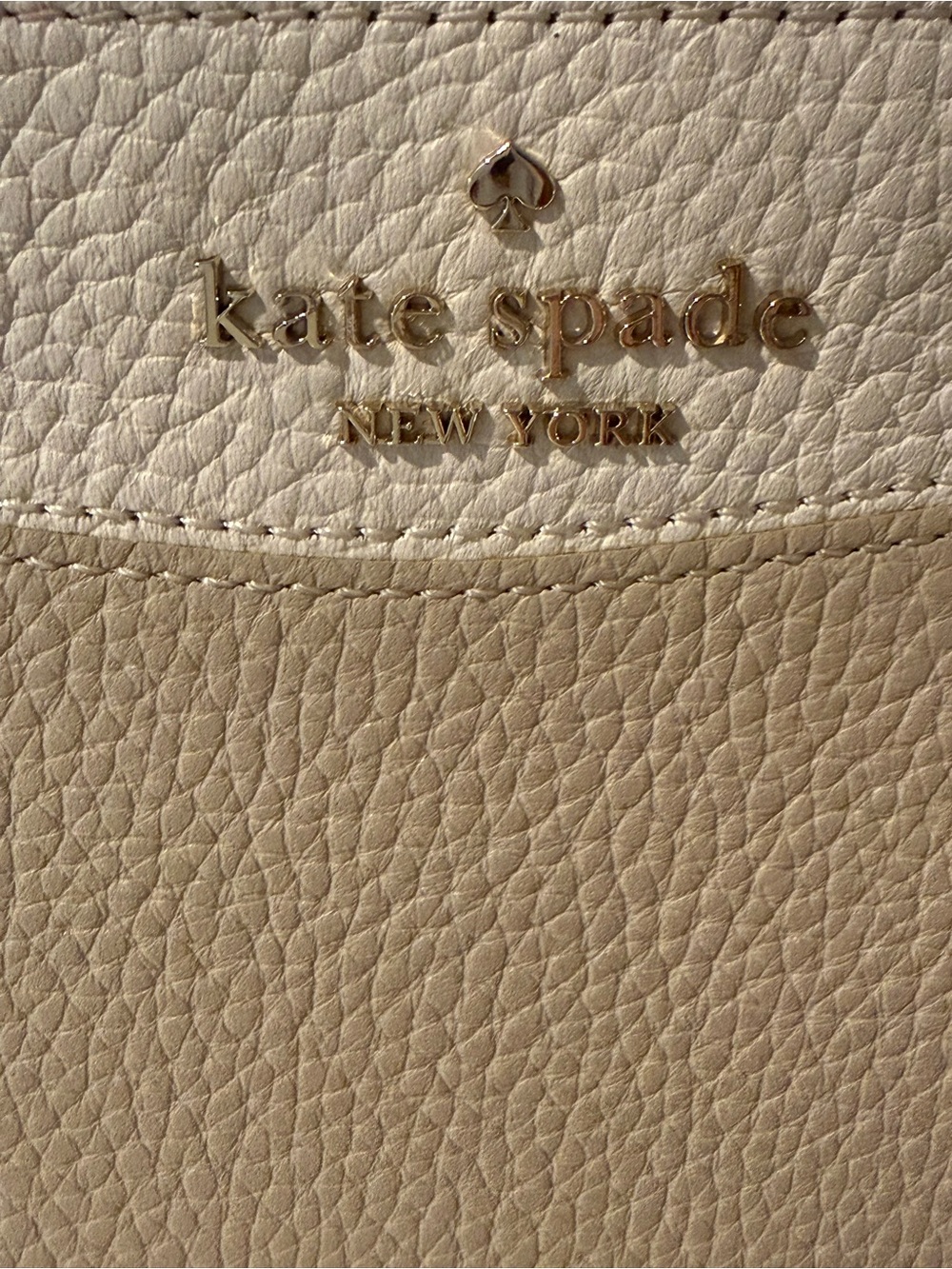 Kate Spade Pebbled Leather Color Block Wristlet.